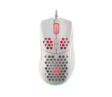 Genesis Krypton 555 weiß / optische Gaming-Maus / 8000 DPI / 7 Tasten / USB / 1,8 m