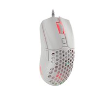 Genesis Krypton 750 weiß / optische Gaming-Maus / 8000 DPI / 6 Tasten / USB / 1,8 m