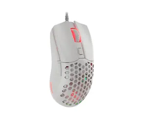 Genesis Krypton 750 weiß / optische Gaming-Maus / 8000 DPI / 6 Tasten / USB / 1,8 m