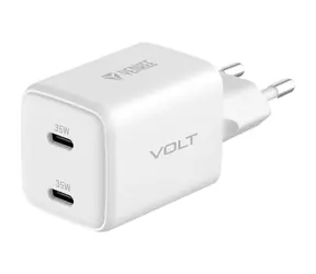 YENKEE YAC G35D VOLT weiß / Ladegerät / 2x USB-C / 2x 18W / QC 4.0+ 