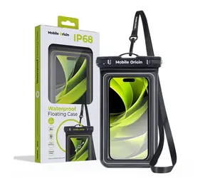 Mobile Origin Waterproof Floating Case 6,5" schwarz/weiß / wasserdichtes Universalgehäuse