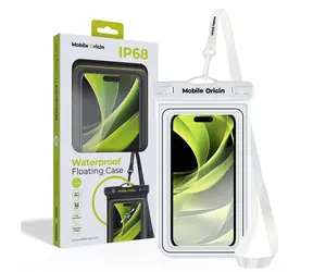 Mobile Origin Waterproof Floating Case 6.8" weiß/schwarz / wasserdichtes Universalgehäuse