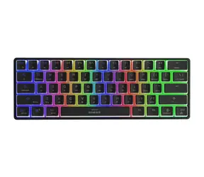 Genesis Thor 660 G2 RGB Gateron Brown US schwarz / kabellose Gaming-Tastatur / USB / Bluetooth