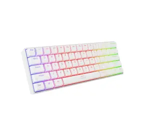 Genesis Thor 660 G2 RGB Gateron Brown US weiß / kabellose Gaming-Tastatur / USB / Bluetooth