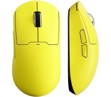 MCHOSE MC-A5 Pro Max gelb / Gaming-Funkmaus / optisch / 26000 DPI / 6 Tasten / 2,4 GHz / BT / USB-C 