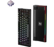 MCHOSE Z75 Hyacinth Switch schwarz / Gaming-Funktastatur / mechanisch / Hyacinth Switch / 2,4 GHz / BT / US-Layout