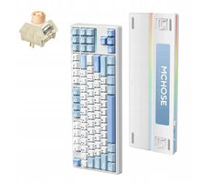 MCHOSE MC-K87 Icy Creamsicle weiß / kabellose Gaming-Tastatur / mechanisch / Icy Creamsicle / 2,4 GHz / BT / US-Layout