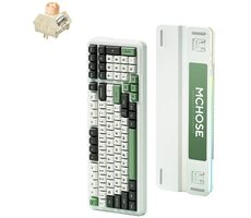MCHOSE MC-K99 Icy Creamsicle grün / kabellose Gaming-Tastatur / mechanisch / Icy Creamsicle / 2,4 GHz / BT / US-Layout