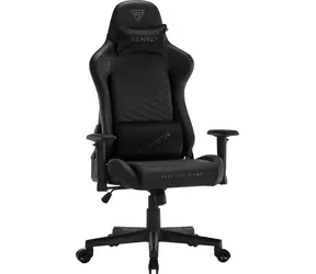 SENSE7 Spellcaster Senshi Edition schwarz / Gaming-Stuhl / Stoff / verstellbar / Rollen / Tragkraft 150 kg 