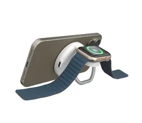 Targus HyperJuice Qi2 2-in-1 weiß / Magnetischer Ladeständer / Qi2 / 15W