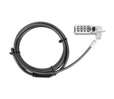 Targus DEFCON Compact Combo Cable Lock schwarz / Sicherheitskabelschloss / 1,98 m