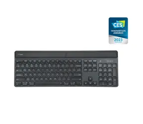 Targus AKB868FR EcoSmart schwarz / Kabellose Tastatur / Bluetooth 5.0 / antibakteriell / FR