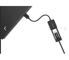 Targus ACC110401GLX USB-Kabel - 24-polig USB-C (F) auf USB Typ A (M) - USB 3.0 10 cm