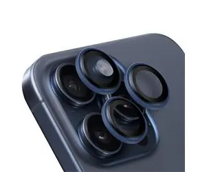 Obal:Me Objektivschutz für Apple iPhone 15 Pro/15 Pro Max Blau Titan
