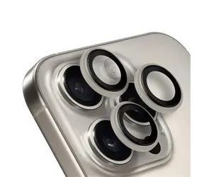 Obal:Me Objektivschutz für Apple iPhone 15 Pro/15 Pro Max Naturtitan