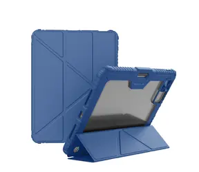 Nillkin Bumper PRO Schutzhülle mit Standfunktion, Multi-Angle für iPad Pro 12.9 2020/2021/2022/ Air 13 2024/2025, Sapphire