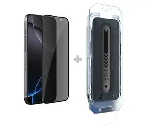 Nillkin Tempered Glass 0.25mm Guardian 2.5D für Apple iPhone 16 Pro Max Schwarz (mit Applikator)