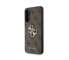 Guess PU 4G Metal Logo Backcover für Samsung Galaxy A36 Braun