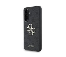 Guess PU 4G Metal Logo Backcover für Samsung Galaxy A36 Grau