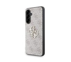Guess PU 4G Metal Logo Backcover für Samsung Galaxy A36, Rosa