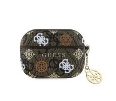 Guess PU 4G Peony Charm Case für AirPods 3 Braun