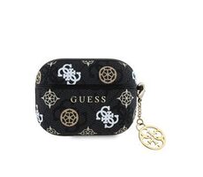 Guess PU 4G Peony Charm Case für AirPods Pro Schwarz