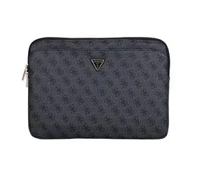 Guess PU 4G Triangle Logo Cover für Notebook 14" Schwarz