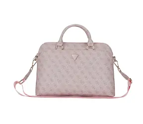 Guess PU 4G Triangle Logo Laptoptasche 13/14/15" Rosa