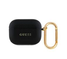 Guess PU Grained Classic Logo Case für AirPods 3 Schwarz