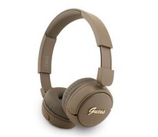 Guess Script Metal Logo Kabellose Kopfhörer Braun