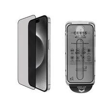 Guess Tempered Glass 2.5D PRIVACY für iPhone 16 Schwarz