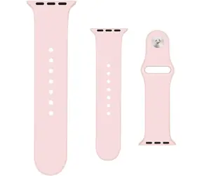 YENKEE YWB 010 AW Silikonarmband für Apple Watch 38 & 40 & 41 mm, Rosa 