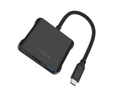 FIXED 5-Port Aluminium USB-C HUB Quadri für Laptops 140W PD 3.1 Space Black