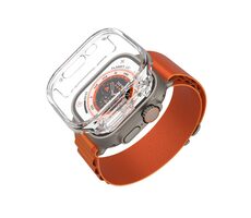 FIXED Pure Watch Schutzhülle mit gehärtetem Glas für Apple Watch Ultra 49 mm/Ultra 2 49 mm, transparent