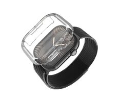 FIXED Pure Watch Schutzhülle mit gehärtetem Glas für Apple Watch Series 10 46 mm, klar