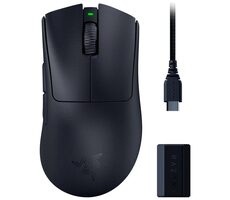 Razer DeathAdder V3 Pro + HyperPolling Wireless Dongle / Kabellose Gaming-Maus / optisch / 30000DPI / 2,4GHz / 5 Tasten