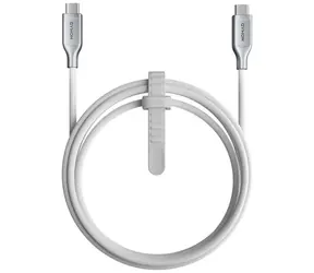 Nomad Kevlar-geflochtenes Kabel USB-C (M) - USB-C (M) 240 W 1,5 m weiß