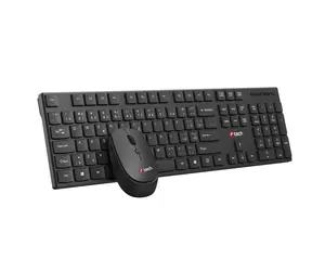 C-tech WLKMC-03 schwarz / kabelloses Kombi-Set mit Maus / CZ/SK / USB