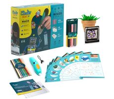 3Doodler 3D Pen Start+ Bundle + 147 Nachfüllungen / 12 Vorlagen / 9 Aktivitätskarten / Matte