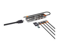 Canyon CNS-TDS13 Port-Replikator / 1xUSB-C PD 100W / 1xHDMI (4K) / 3x USB 3.0 / SD- & microSD-Lesegerät