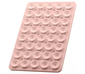 Mobile Origin Sticker Phone Mount O1 hellrosa / Silikon-Telefonhalterung mit Saugnäpfen