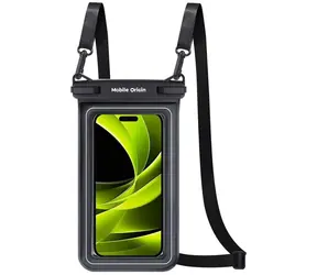 Mobile Origin Waterproof Floating Case with Small Pouch 6.8" - schwarz/weiß