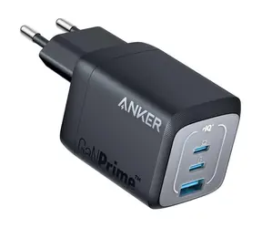 Anker Prime schwarz / Wandladegerät / 2xUSB-C / 1xUSB / GaN 67W