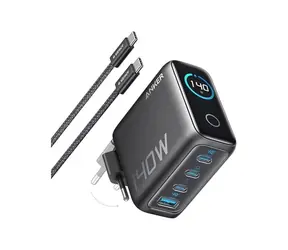 Anker Wandladegerät Grau / 3xUSB-C & 1xUSB / 140W