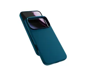 Epico Silicone Pro Mag+ Case für iPhone 17 Pro Max Qi2 & MagSafe petrolblau