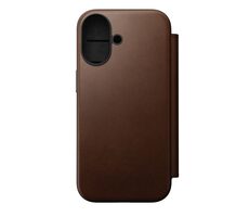 Nomad Modern Leather Folio Case für Apple iPhone 17 Braun