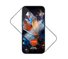 FIXED Ultra-haltbare Armor aus gehärtetem Glas mit Anti-Staub-Applikator und AR-Schicht für Apple iPhone 17 schwarz