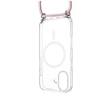 FIXED MagPure Neck Case mit rosa Lanyard für Apple iPhone 17