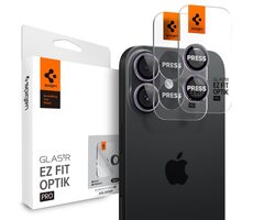 Spigen Glass tR EZ Fit Optik Pro 2 Pack Kameraobjektivschutz für Apple iPhone 17 lila