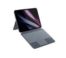 Epico Backlit Keyboard Case Schutzhülle mit hintergrundbeleuchteter HU-Tastatur für Apple iPad Pro 11" (M4) grau